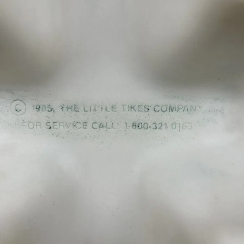 Vintage 1985 Little Tikes Tykes Step Stool Blue & White USA Made 11.5"x9.5"x7.5" - Picture 10 of 13